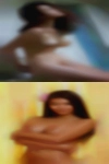 Couple looking female playmate