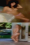 Nude woman masturbating