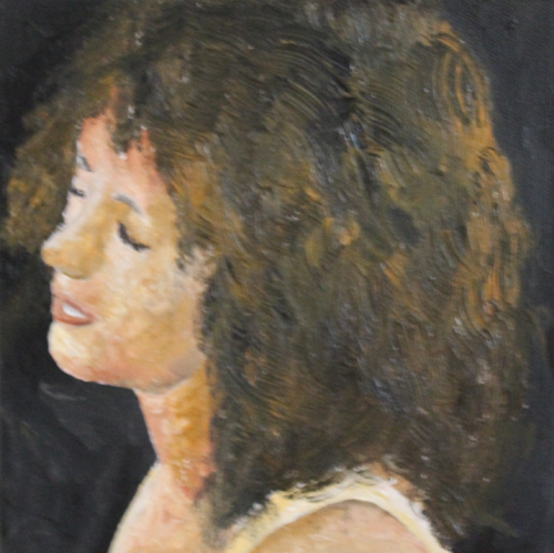 painting of retired American singer songwriter, Grace Slick