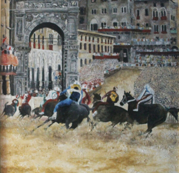 Palio of Siena painting
