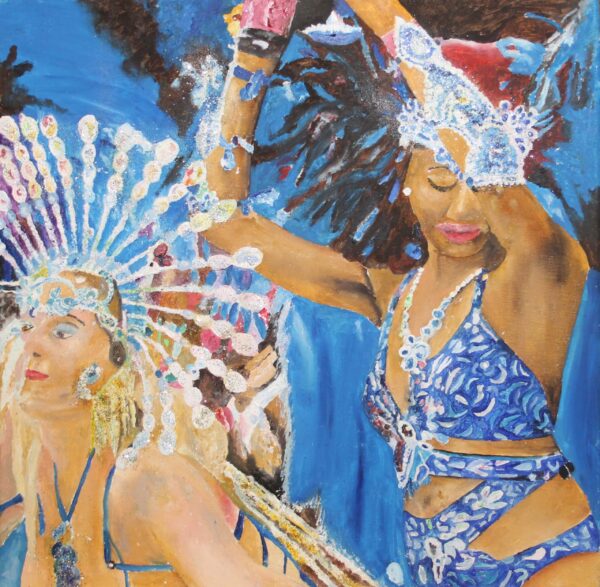 bedazzled carnival dancers