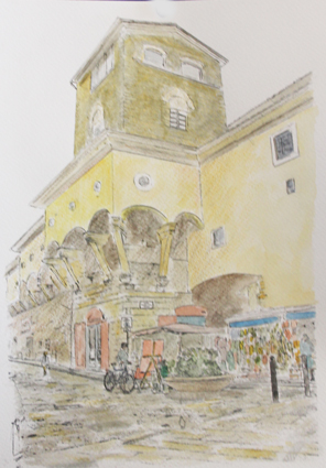 painting of Ponte Vecchio